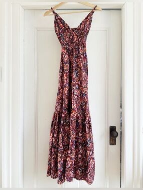 Jason Wu Open Back Floral Paisley Maxi Dress. Size XS